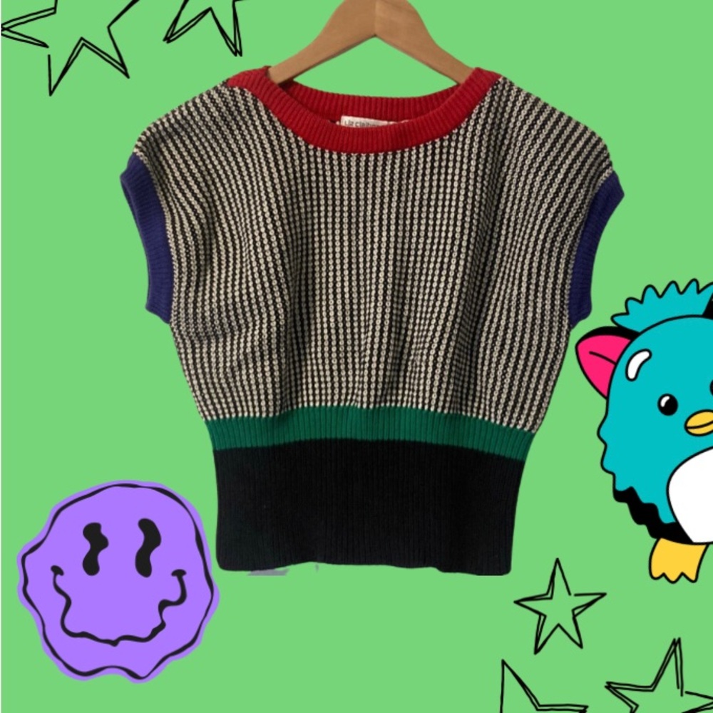 Vintage Cropped Sweater Top